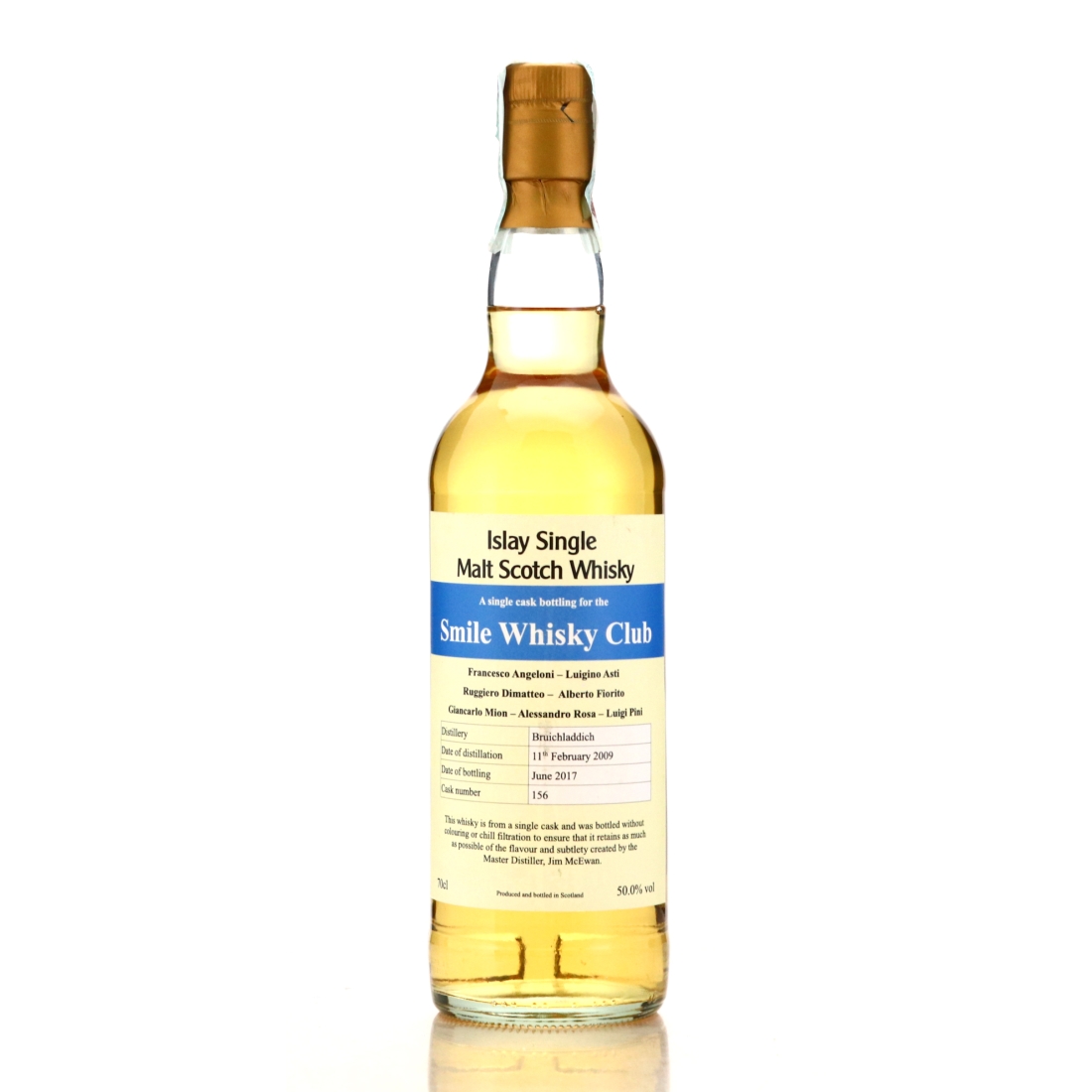 Bruichladdich 2009 Private Cask #156 / Smile Whisky Club