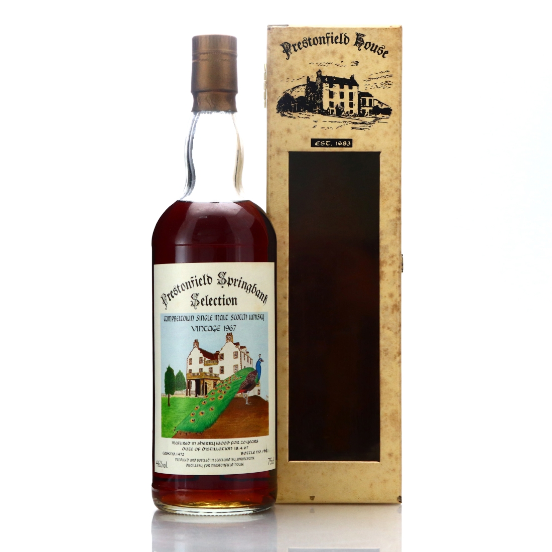 Springbank 1967 Prestonfield House 20 Year Old Single Cask