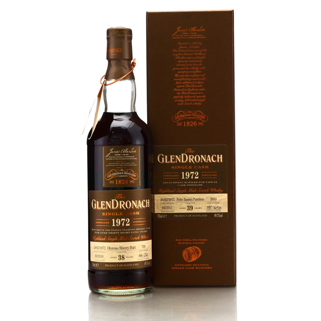 Glendronach 1972 Single PX Cask 39 Year Old #2033