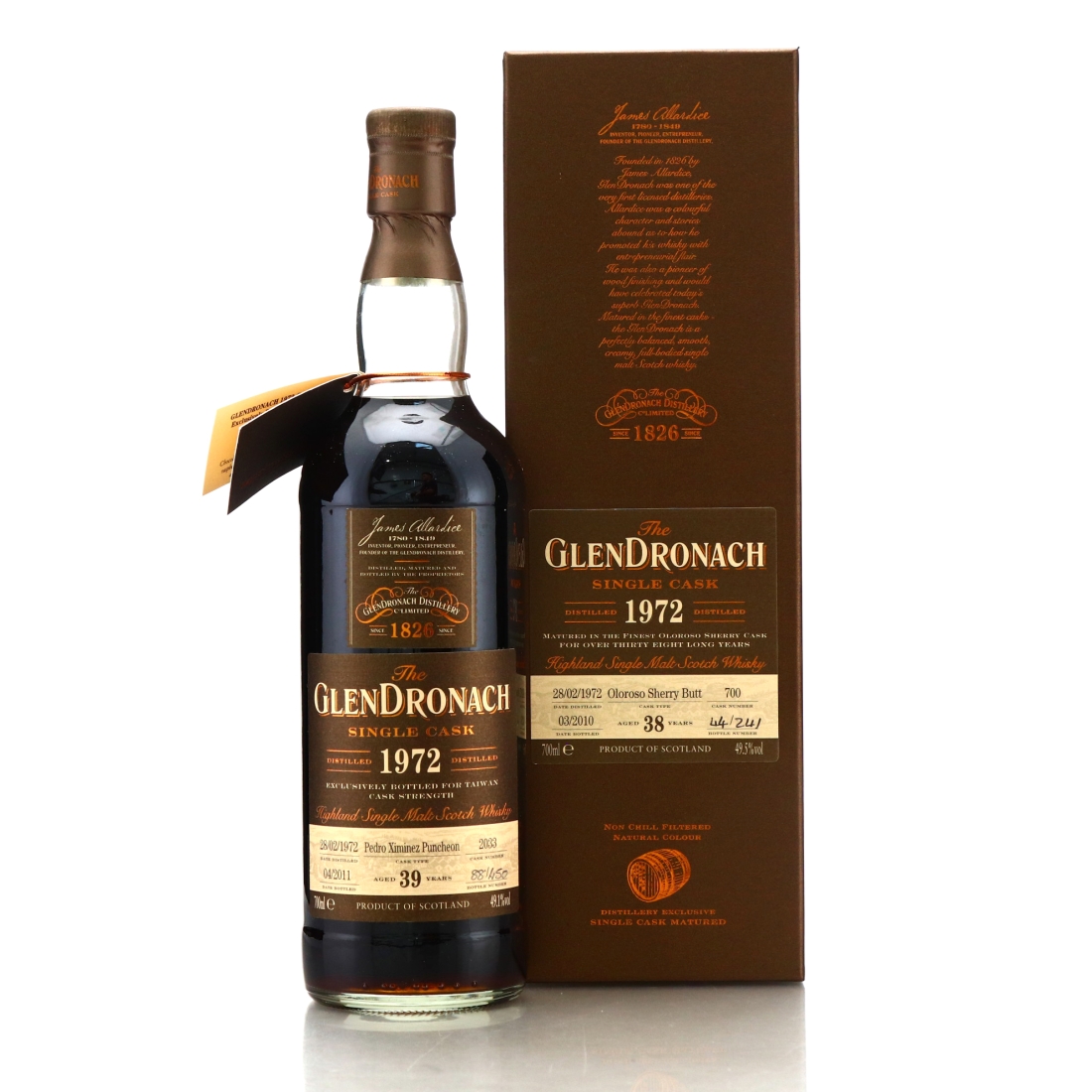 Glendronach 1972 Single Oloroso Cask 38 Year Old #700 / Taiwan