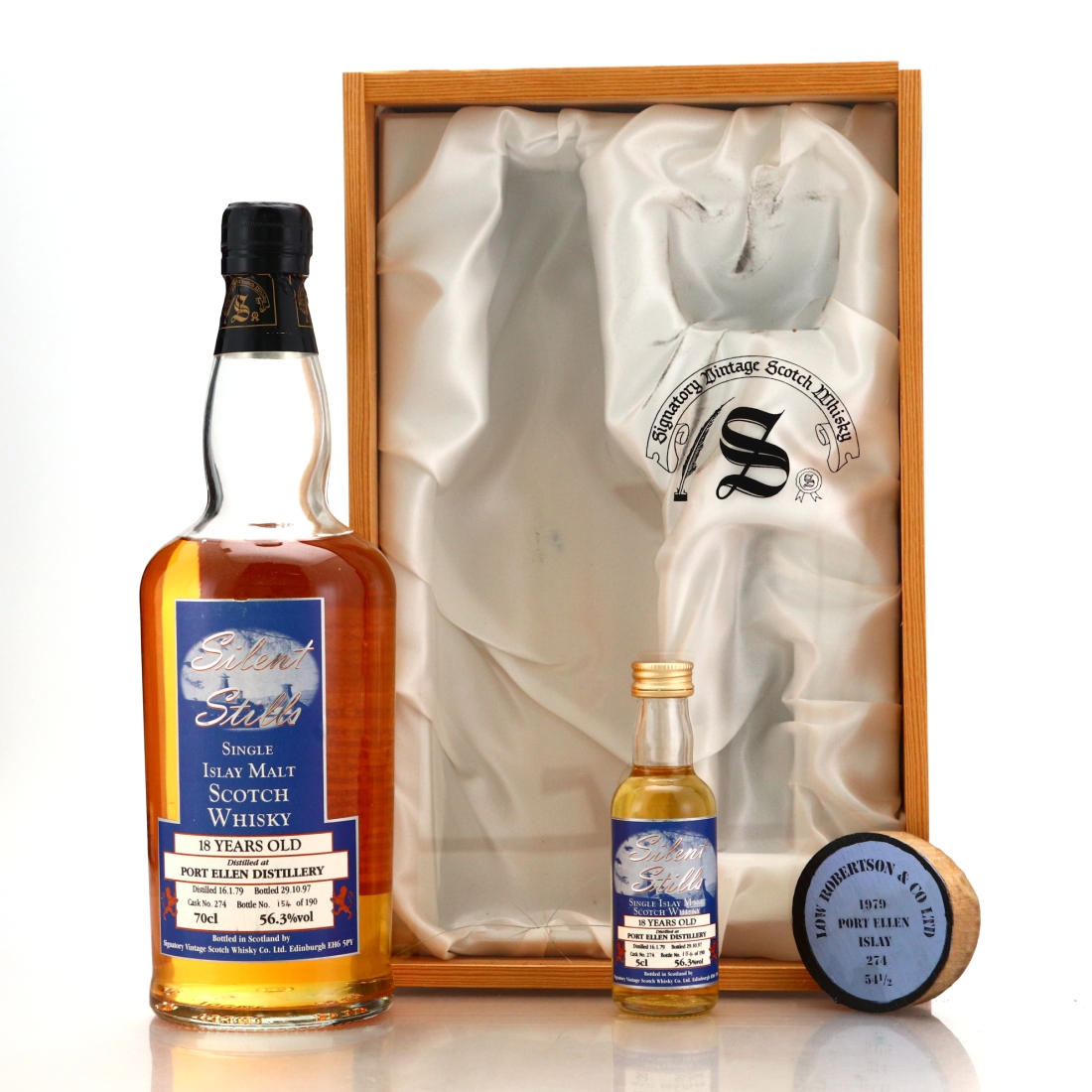 Port Ellen 1979 Signatory Vintage 18 Year Old Silent Stills Gift Pack