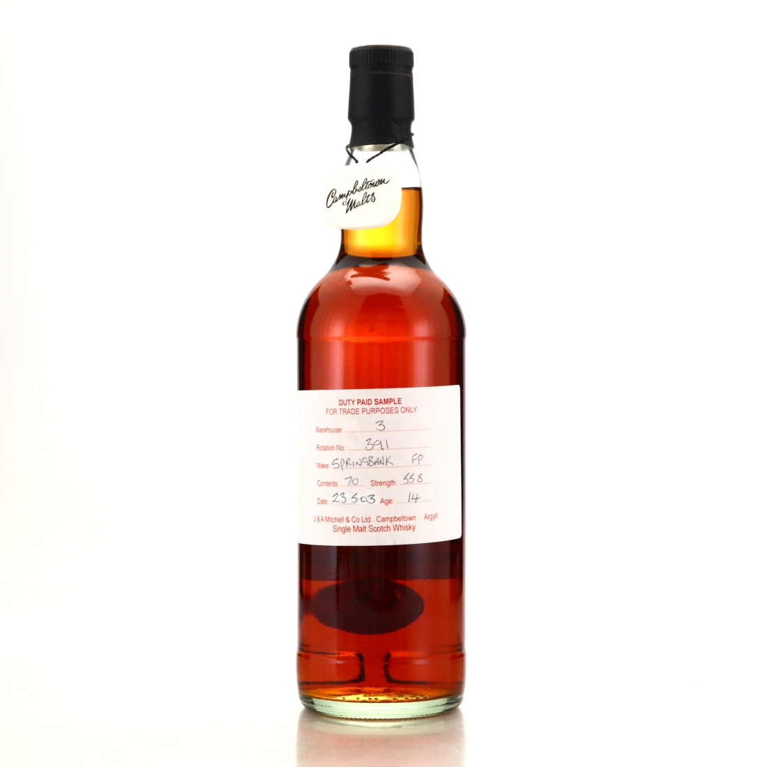 Springbank 2003 Duty Paid Sample 14 Year Old / Fresh Port Cask