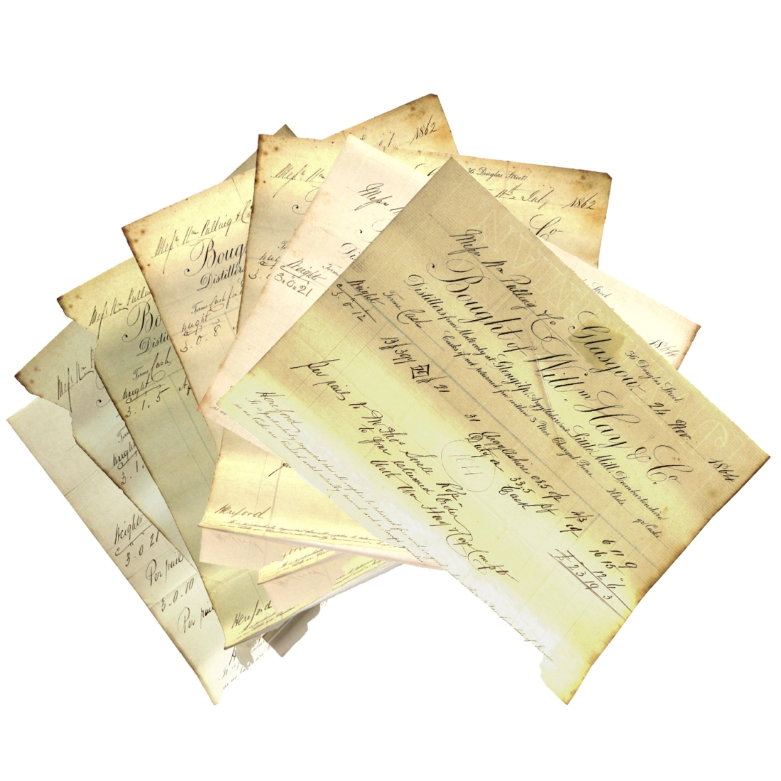 Littlemill Distillery Invoices 1862-1864
