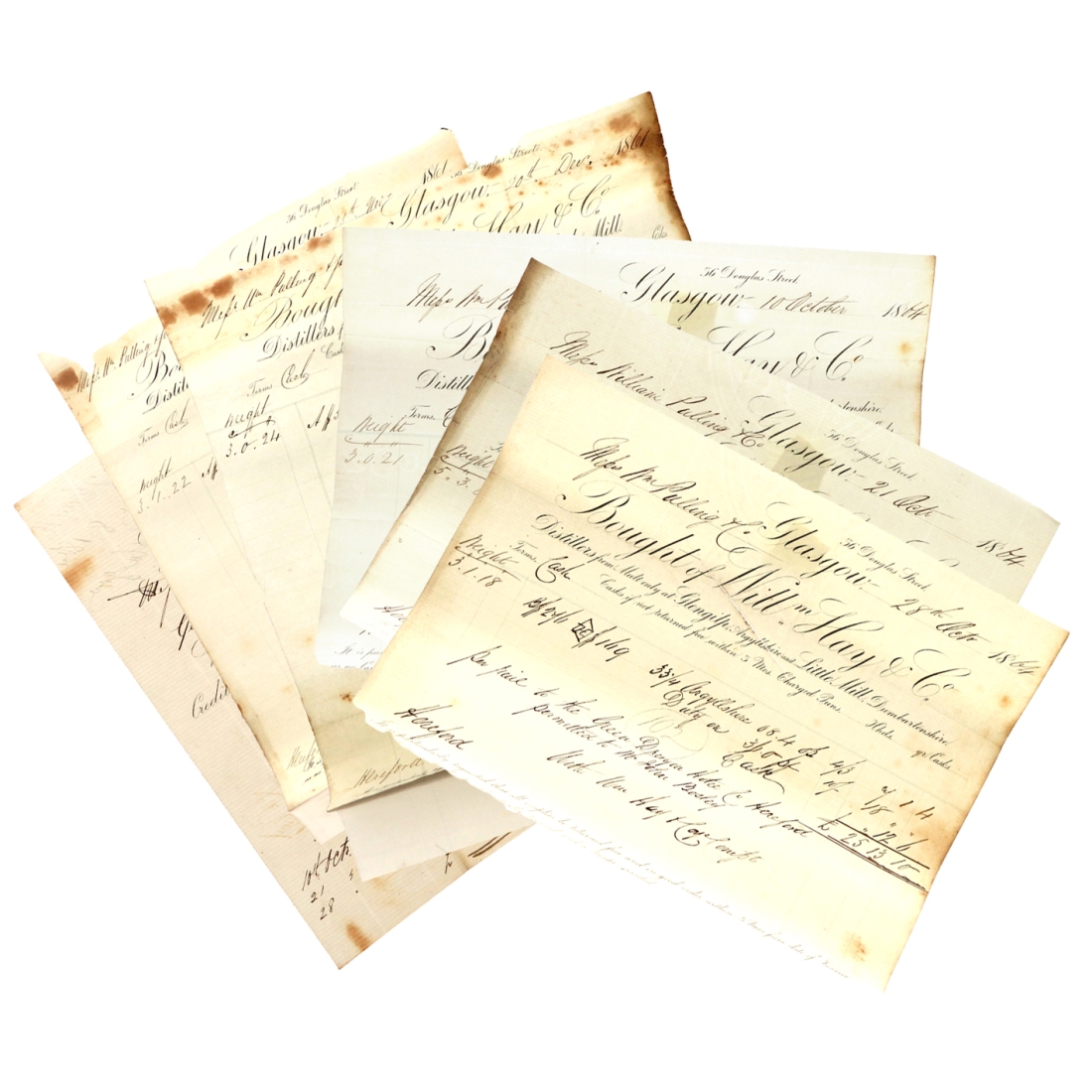 Littlemill Distillery Invoices 1861-1864