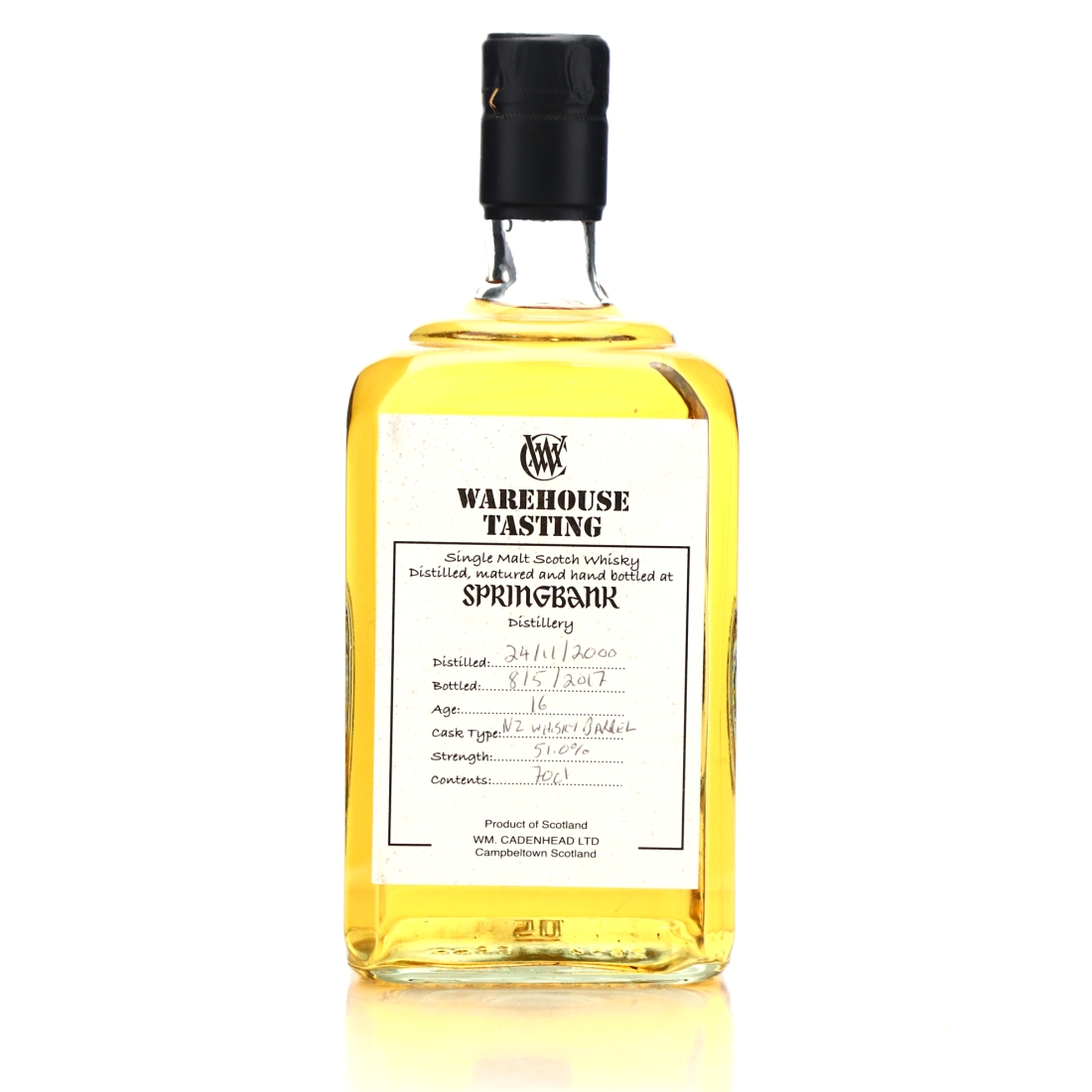 Springbank 2000 Cadenhead's 16 Year Old Warehouse Tasting