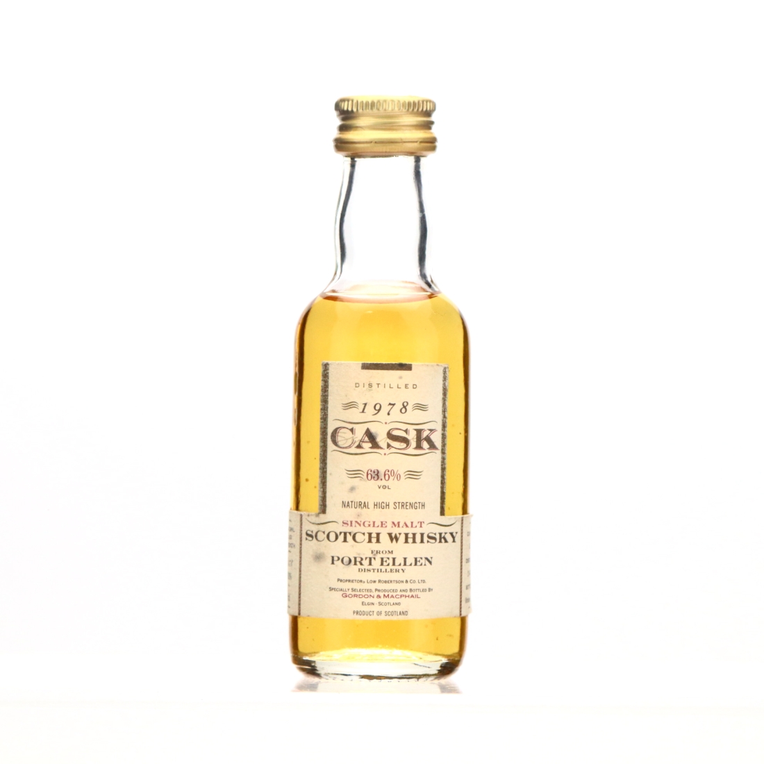 Port Ellen 1978 Gordon and MacPhail Cask Strength Miniature