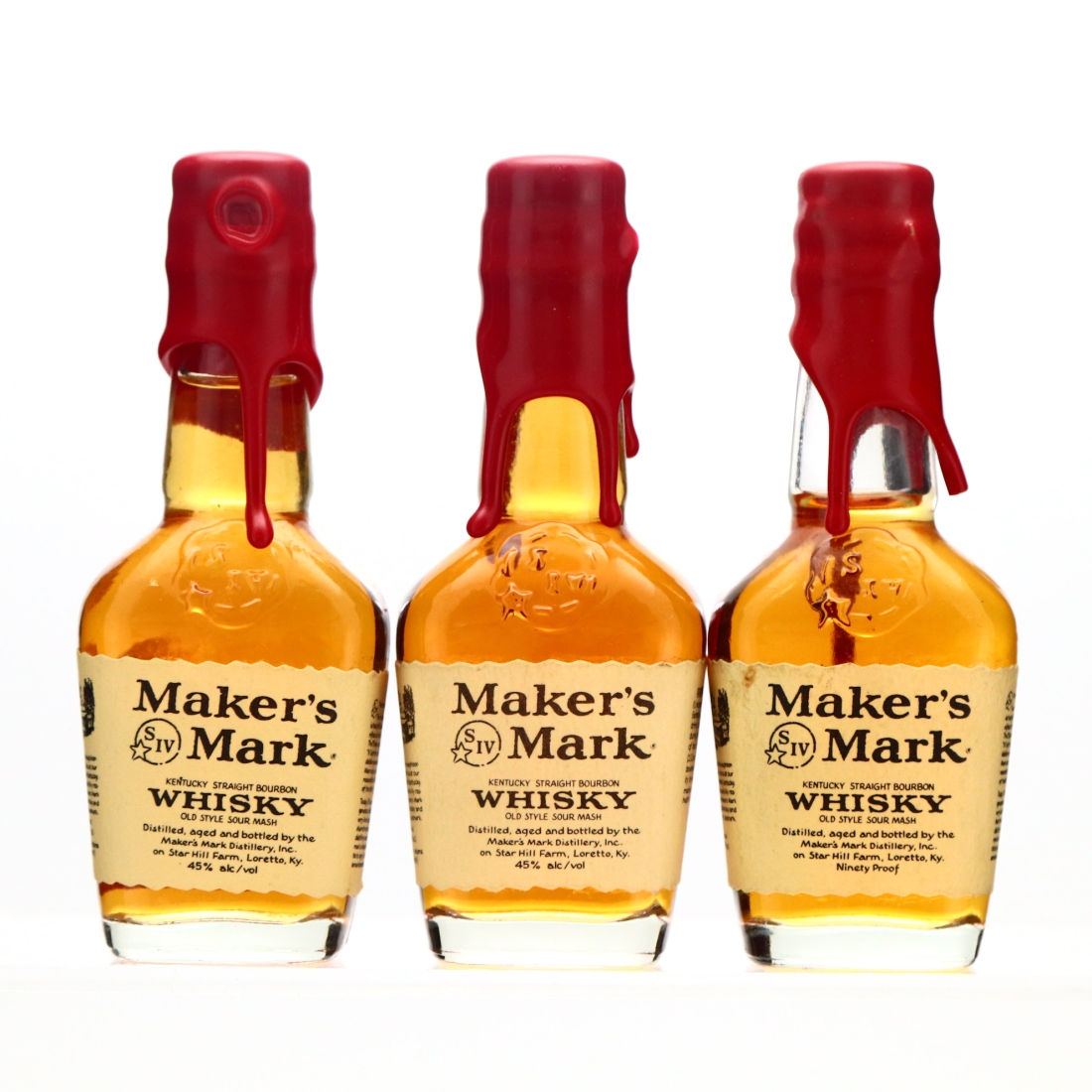 Maker's Mark Miniature x 3