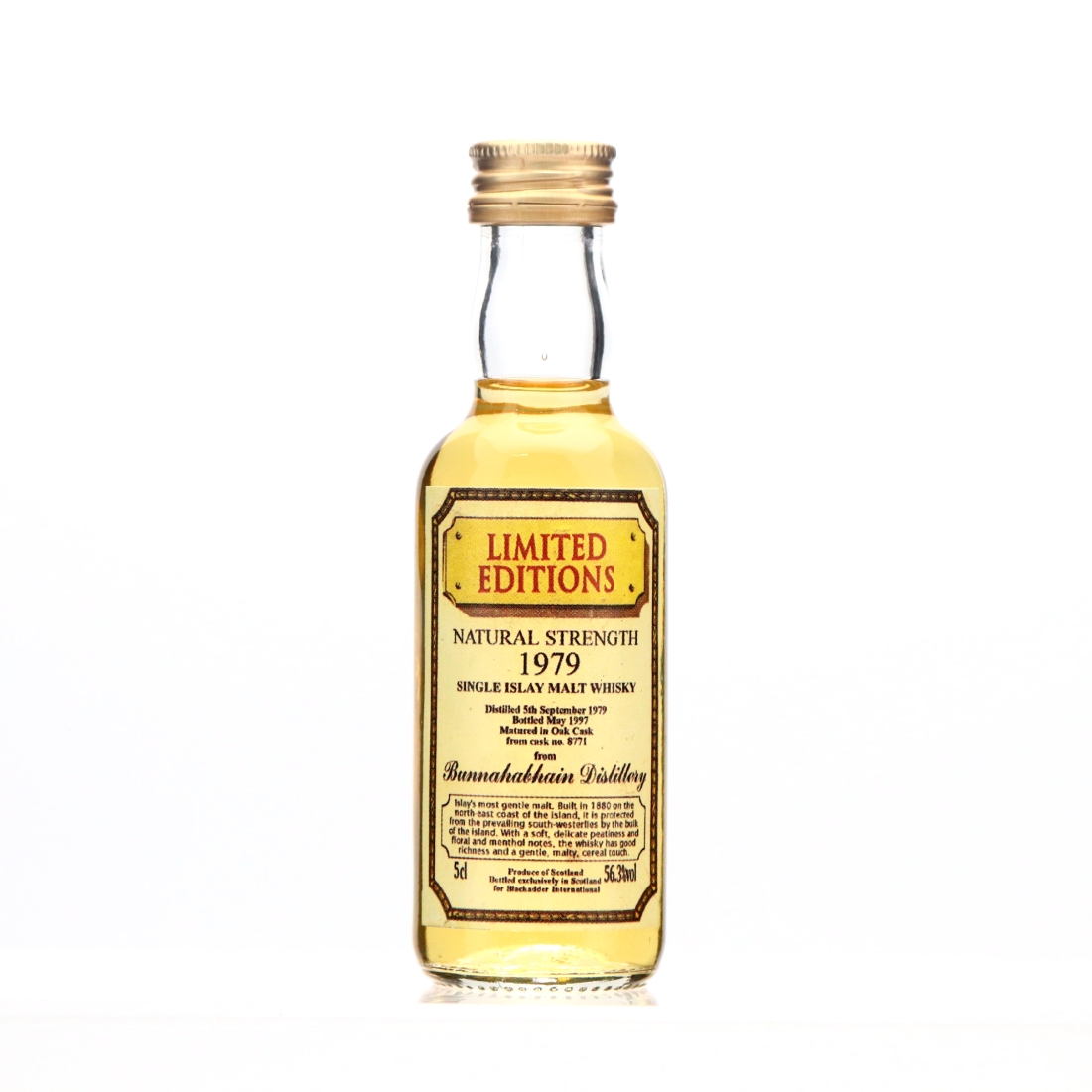 Bunnahabhain 1979 Blackadder Miniature