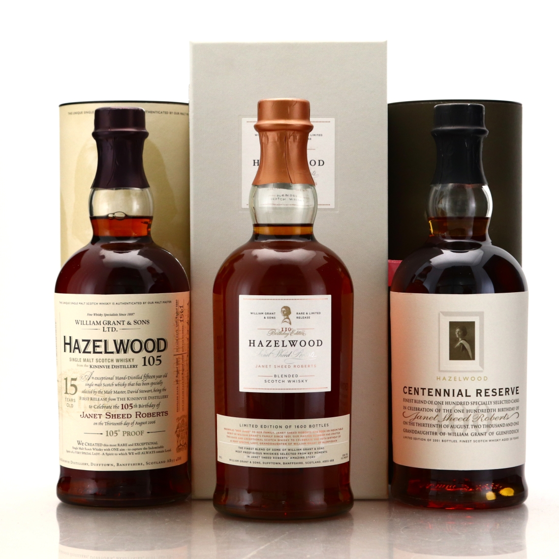 Hazelwood Collection 3 x 70cl