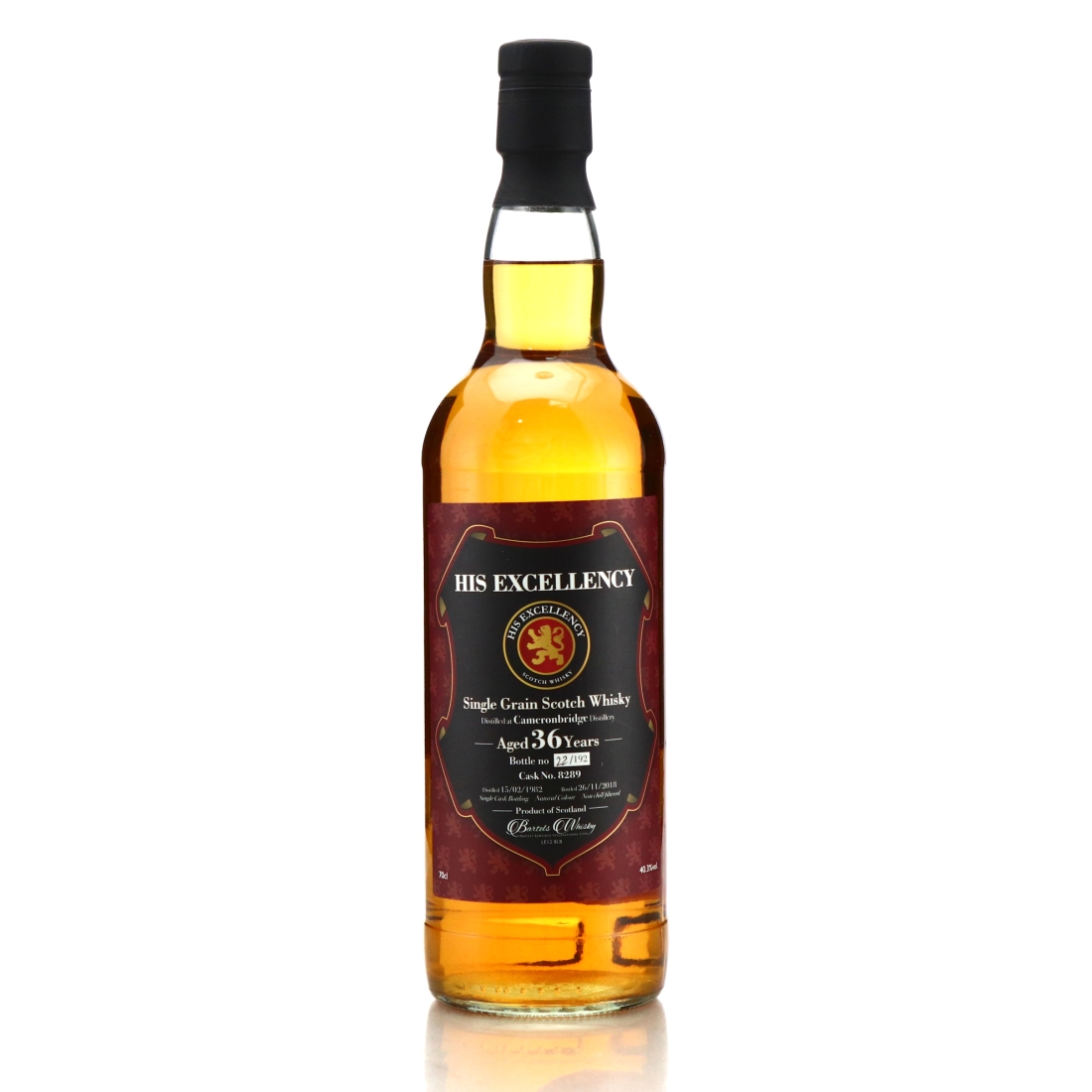 Cameronbridge 1982 His Excellency 36 Year Old
