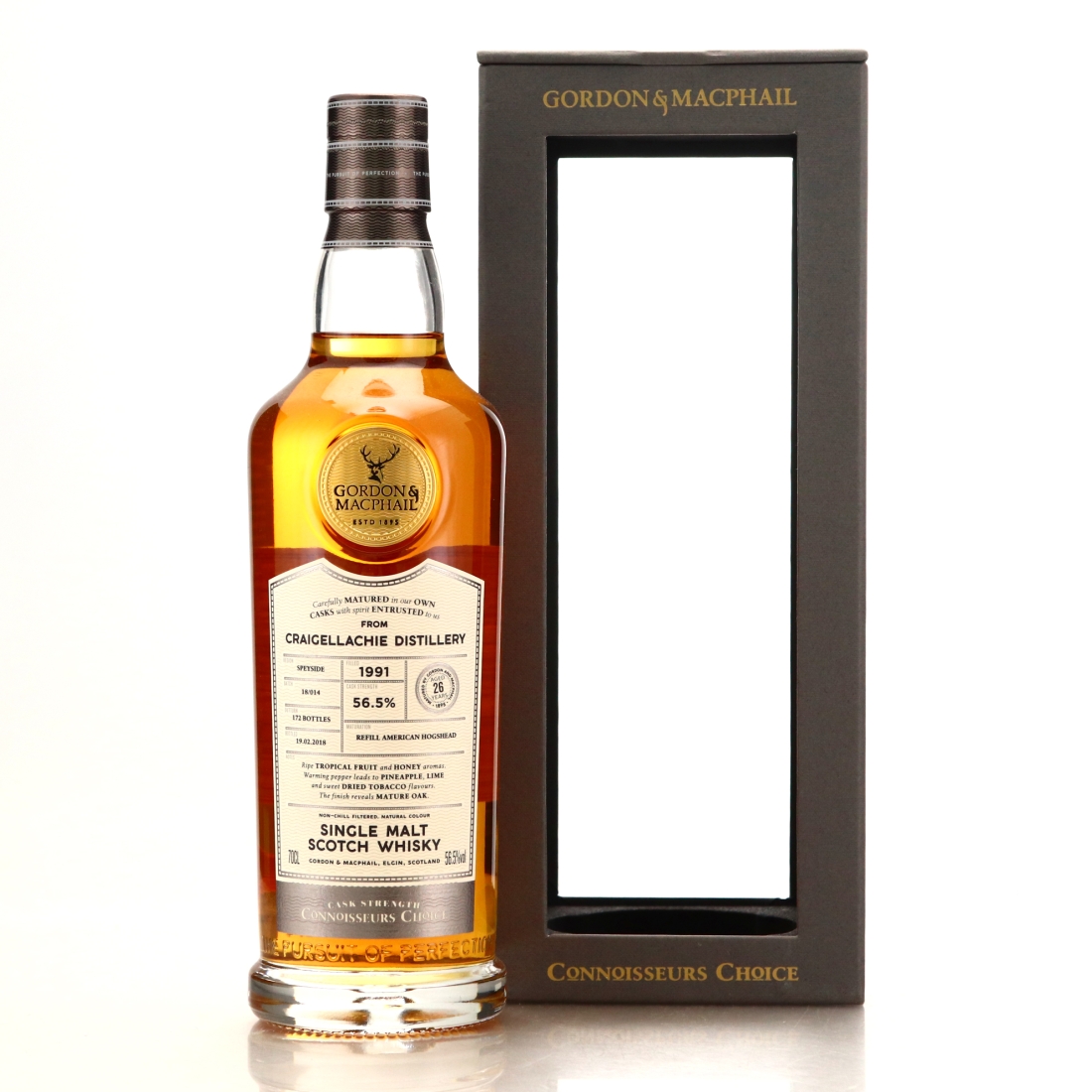 Craigellachie 1991 Gordon and MacPhail 26 Year Old Batch #18/014
