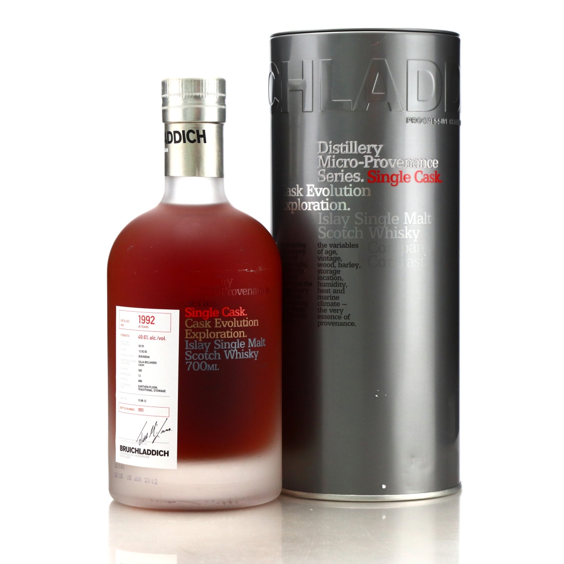 Bruichladdich 1992 Micro Provenance Single Gaja Bolgheri Cask 20 Year Old #020