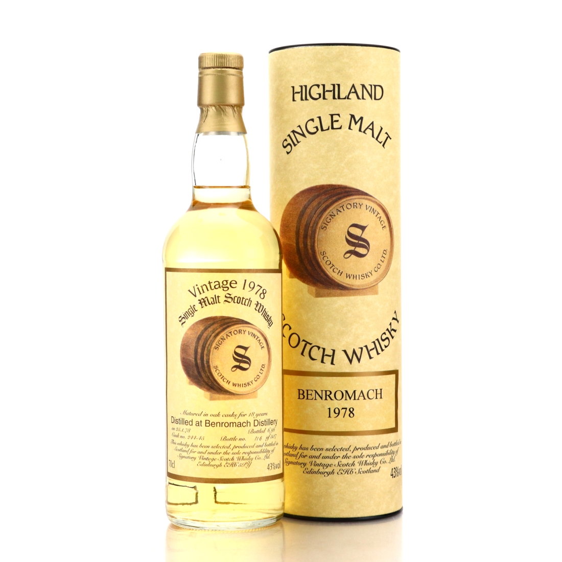 Benromach 1978 Signatory Vintage 18 Year Old