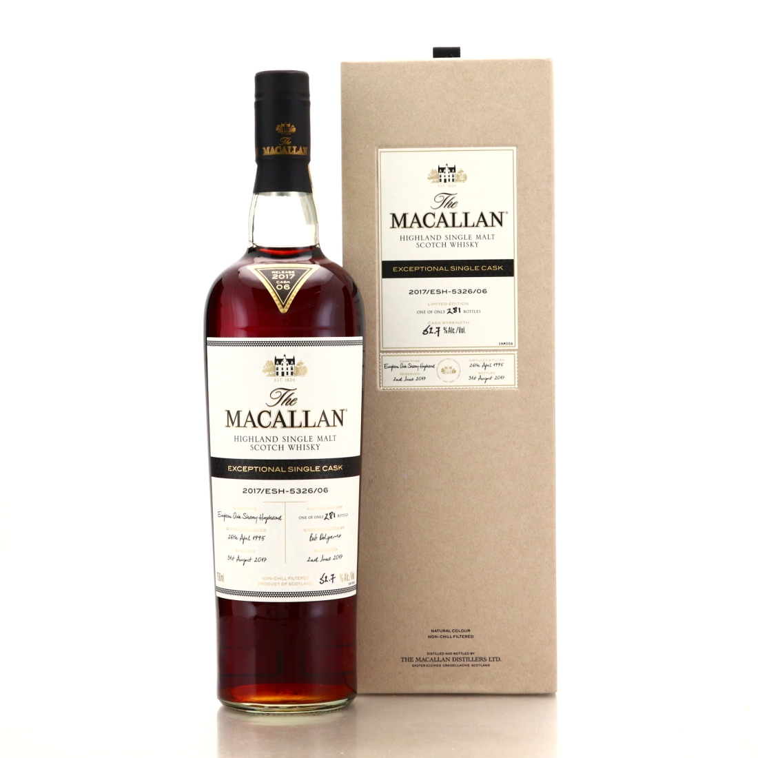 Macallan 1995 Exceptional Cask #5326-06 / 2017 Release
