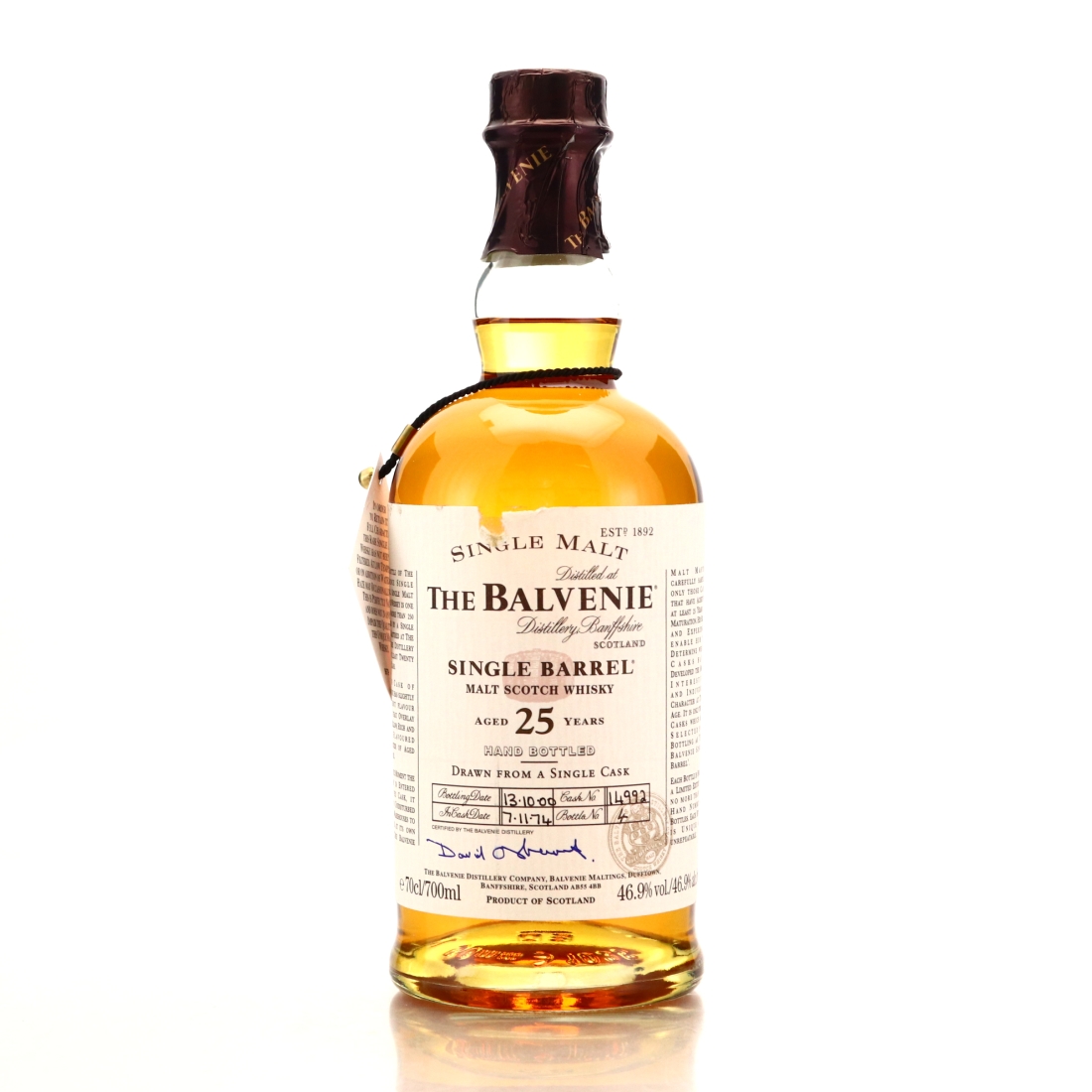 Balvenie 1974 Single Barrel 25 Year Old #14992