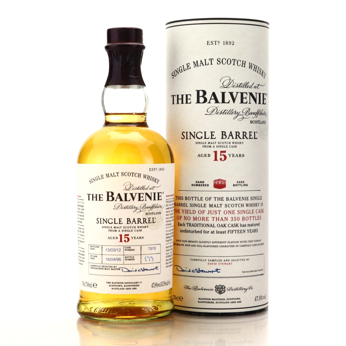 Balvenie 1996 Single Barrel 15 Year Old #7919