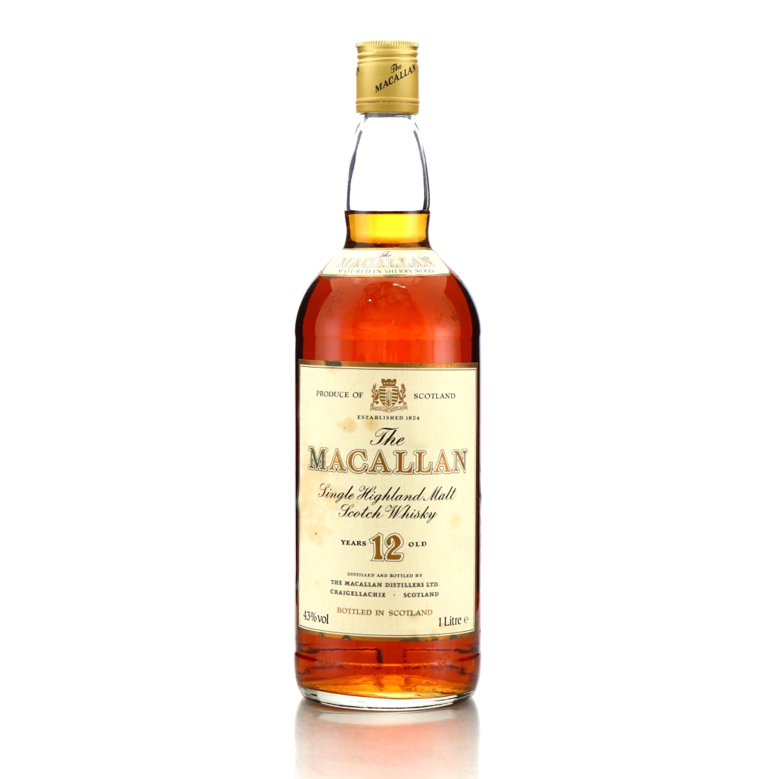 Macallan 12 Year Old 1 Litre 1980s