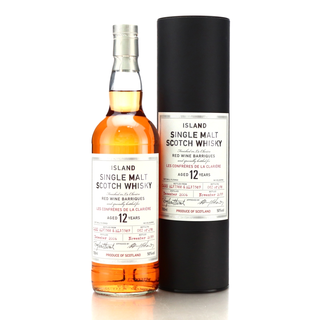 Island Single Malt 2006 Hunter Laing 12 Year Old / Les Confreres de La Clarière