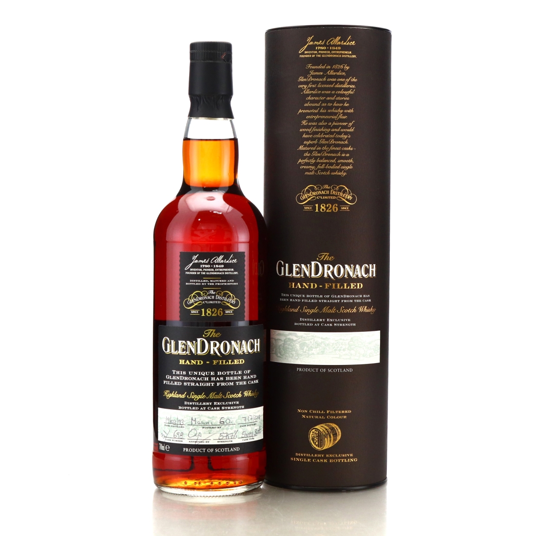 Glendronach 1993 Hand Filled 25 Year Old Cask #698