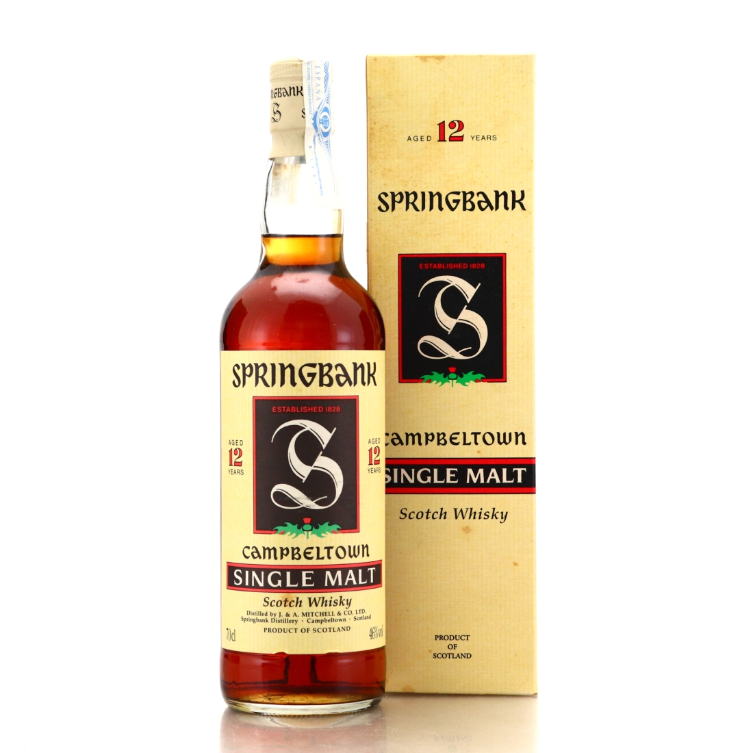 Springbank 12 Year Old Green Thistle 1990s / Jabur Import