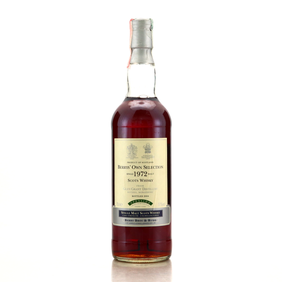Glen Grant 1972 Berry Brothers and Rudd
