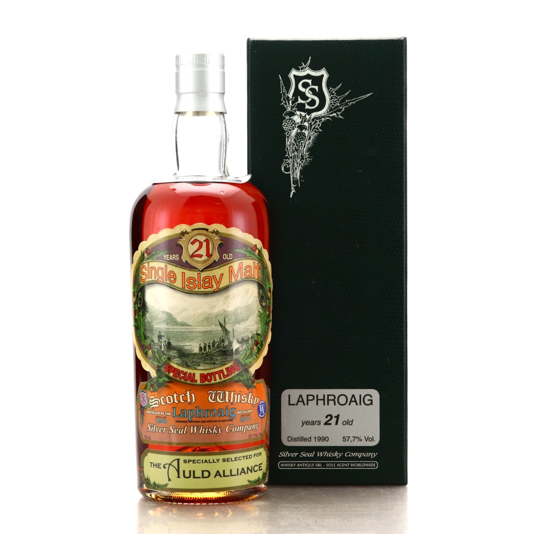 Laphroaig 1990 Silver Seal 21 Year Old 'Sestante' Collection / The Auld Alliance