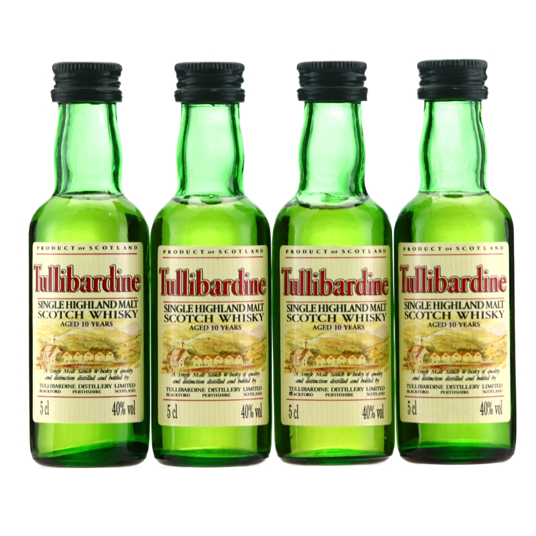 Tullibardine 1990s Miniatures 5cl x 4