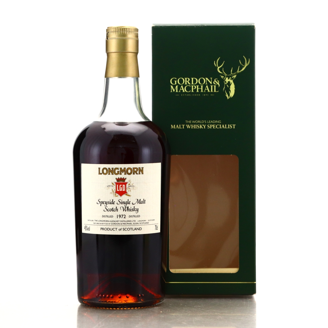 Longmorn 1972 Gordon and MacPhail Cask #921 / LMDW