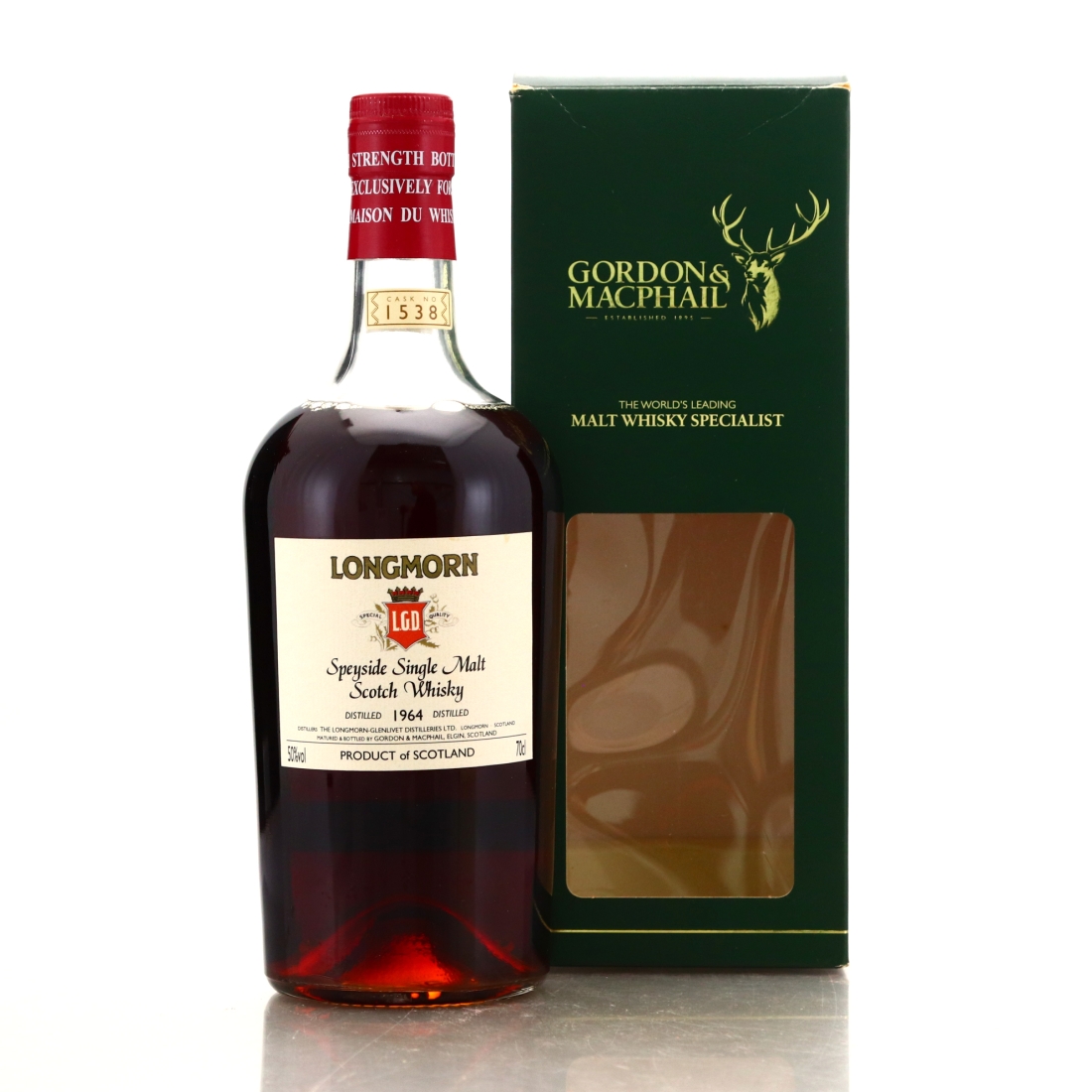 Longmorn 1964 Gordon and MacPhail Cask #1538 / LMDW