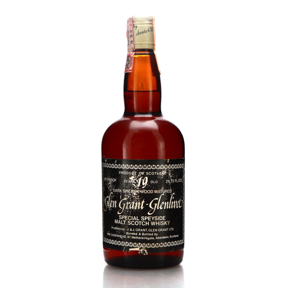 Glen Grant 19 Year Old Cadenhead's Dark Sherry Wood 1970s