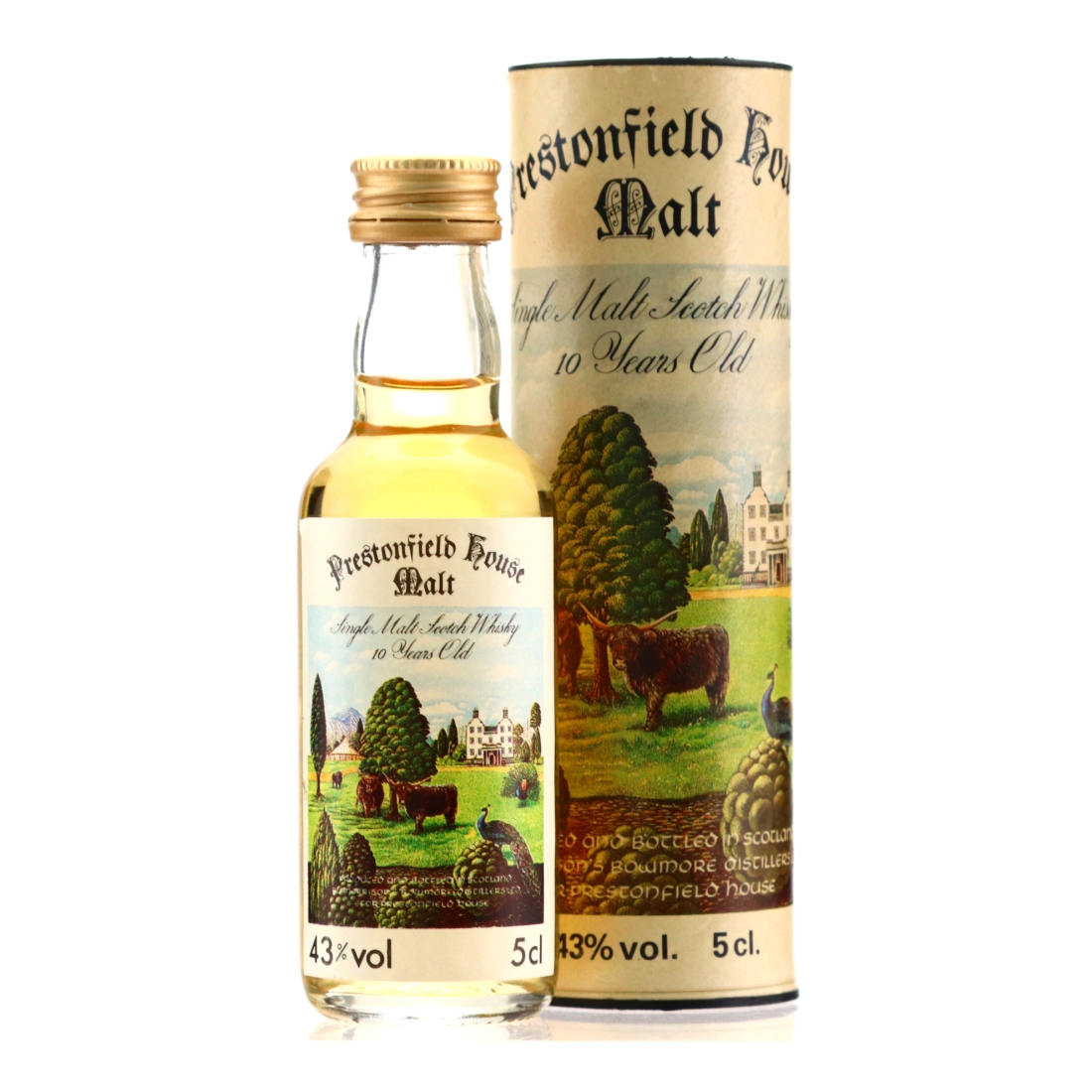 Bowmore 10 Year Old Prestonfield House Miniature