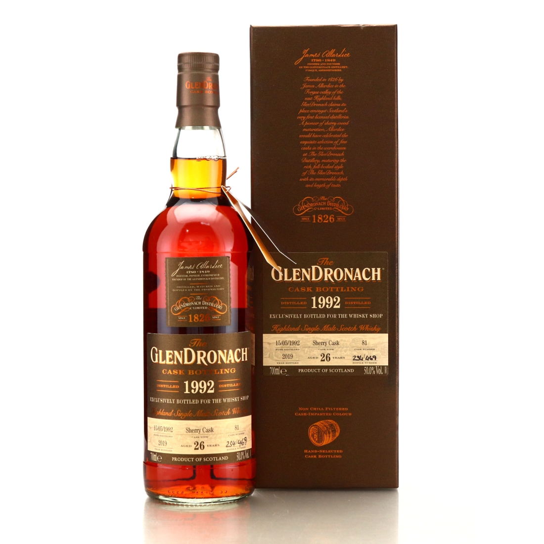 Glendronach 1992 Single Sherry Cask 26 Year Old #81 / TWS