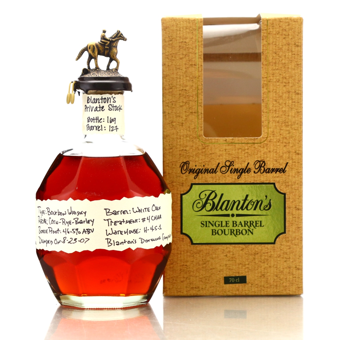 Blanton's Private Stock dumped 2007