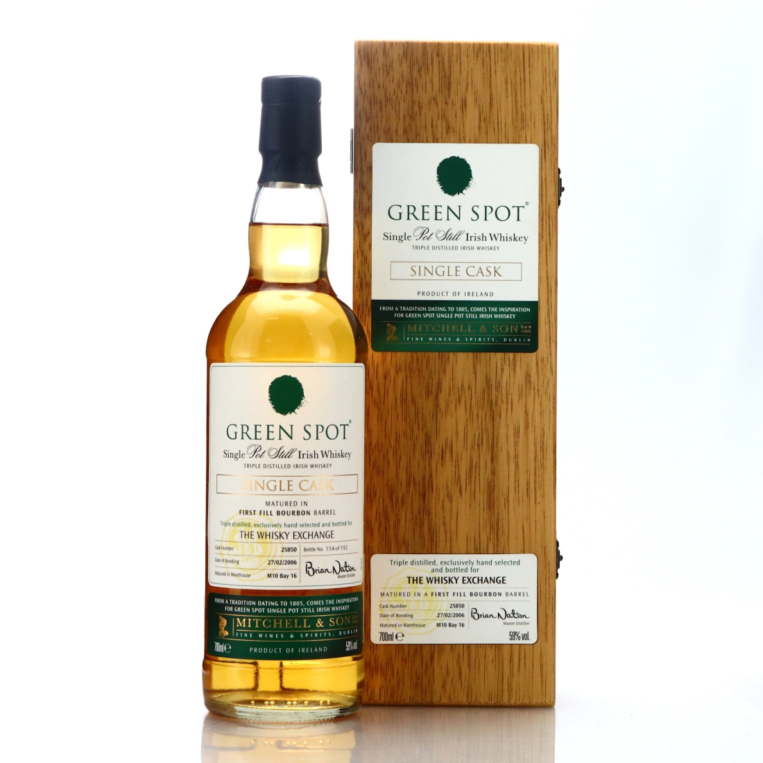 Green Spot 2006 Single Bourbon Cask #25850 / TWE