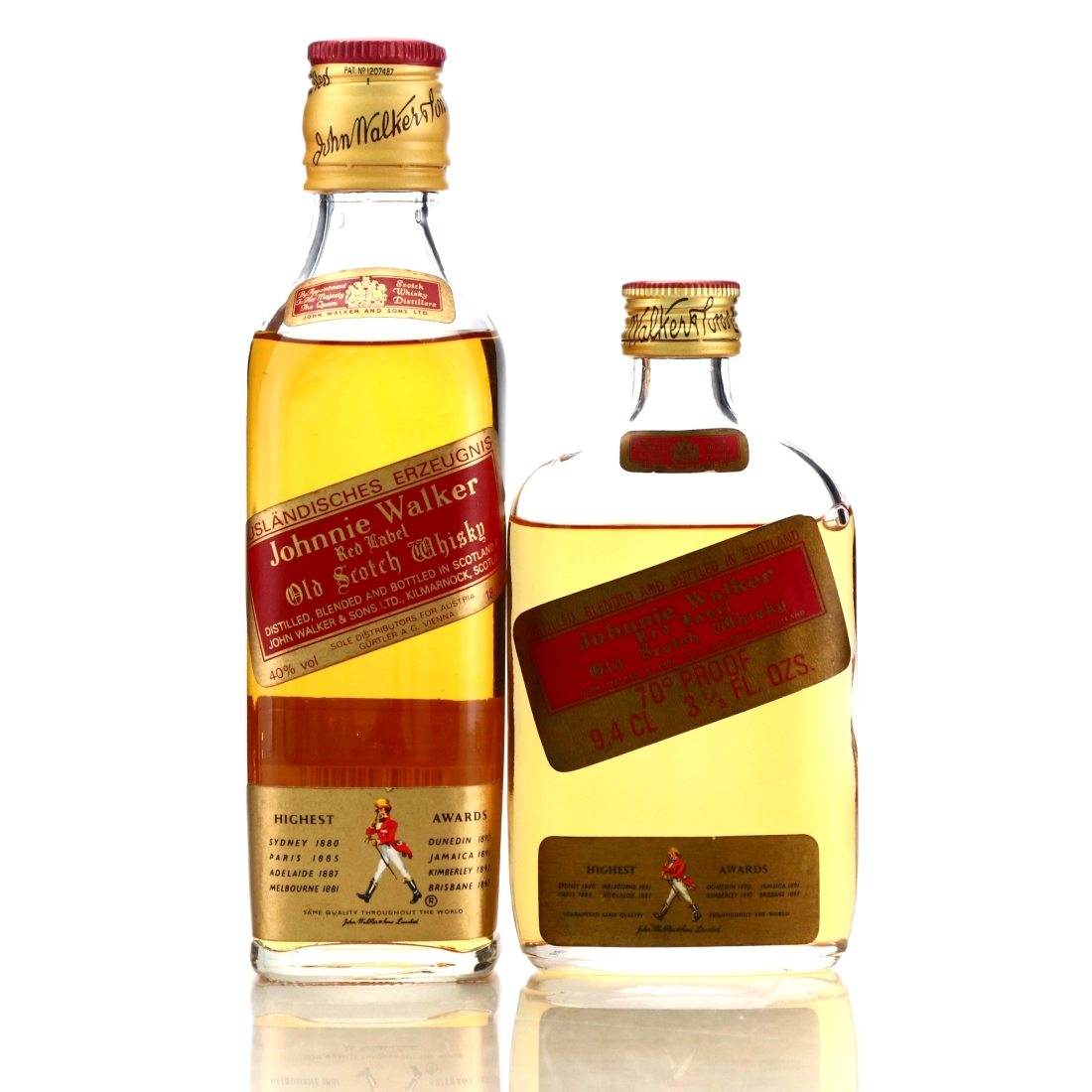 Johnnie Walker Red Label 9.4cl & 18.75cl 