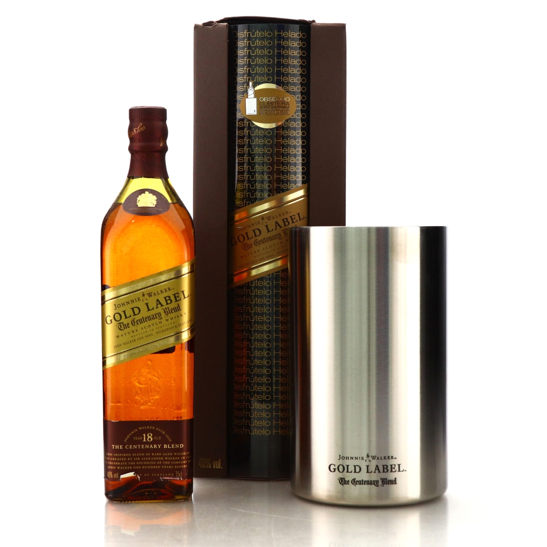 Johnnie Walker Gold Label Centenary Blend 18 Year Old / Disfrútelo Helado