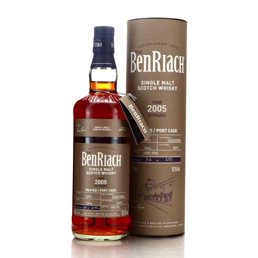 Benriach 2005 Peated Single Port Cask 14 Year Old #3791