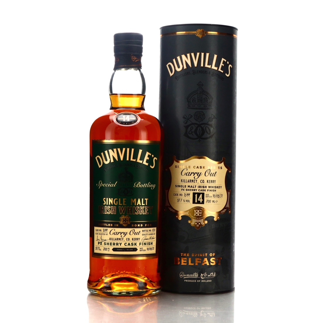 Dunville's 14 Year Old Single Cask PX Finish #1699 / Carry Out 