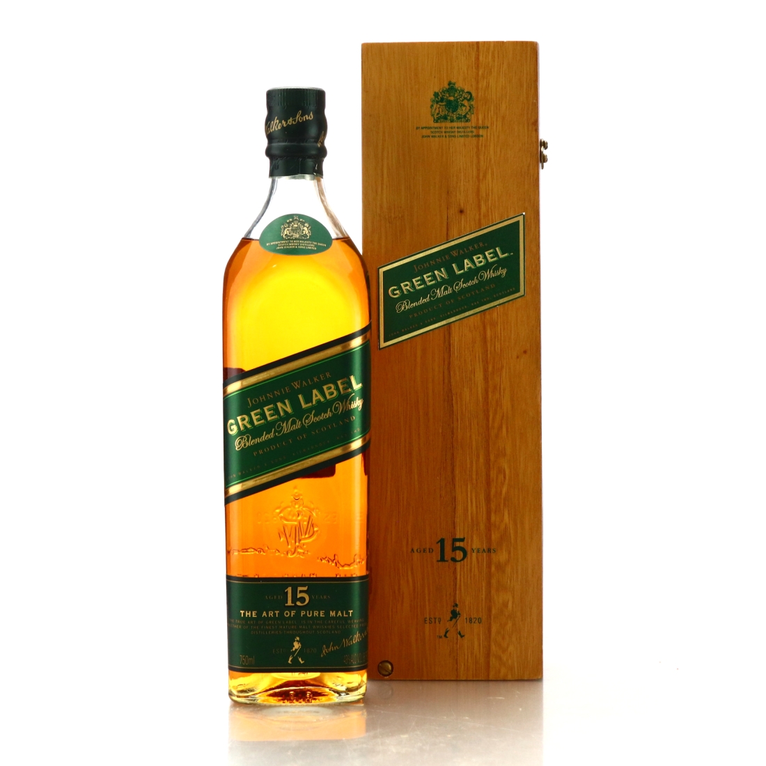 Johnnie Walker Green Label 15 Year Old 75cl / US Import