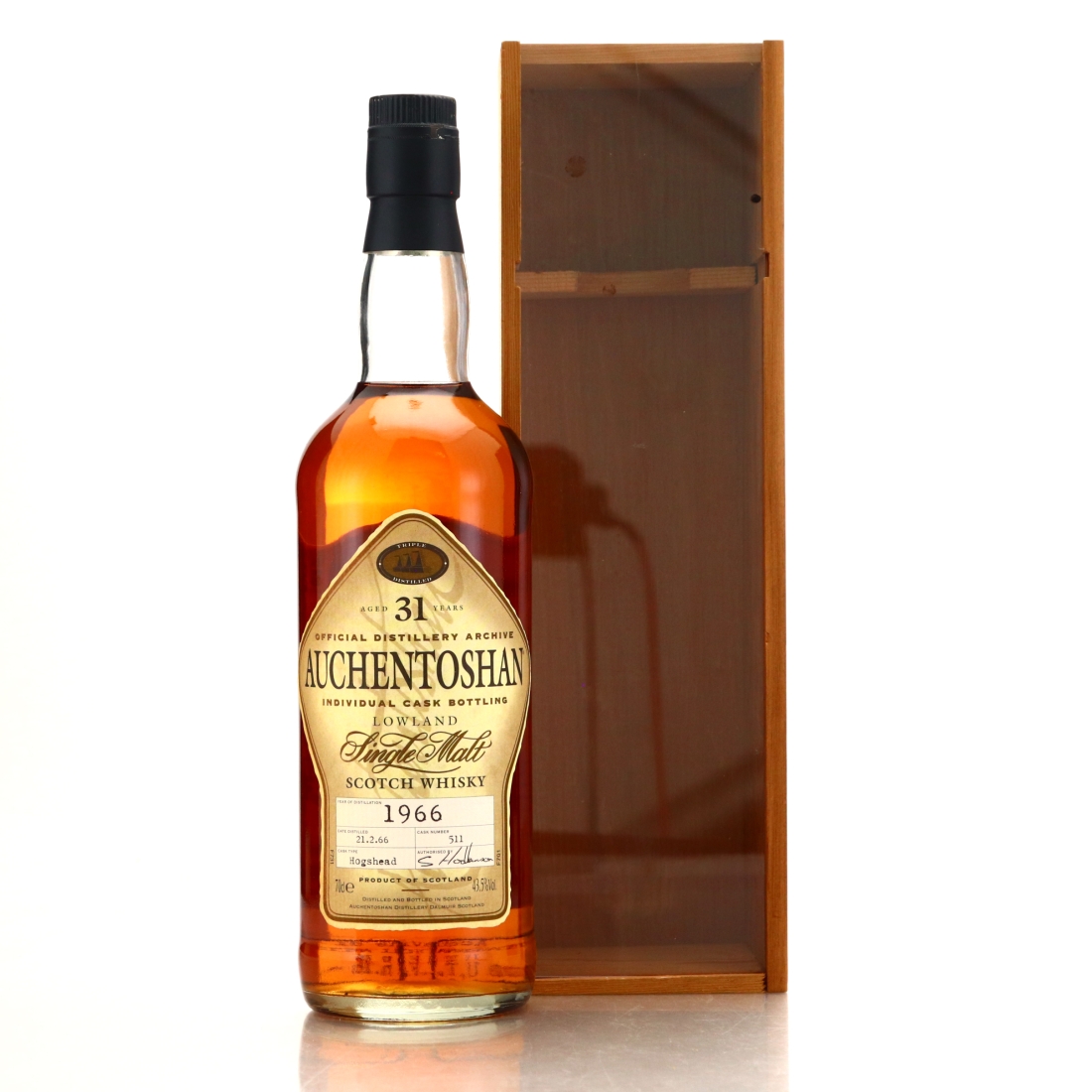 Auchentoshan 1966 Single Cask 31 Year Old #511