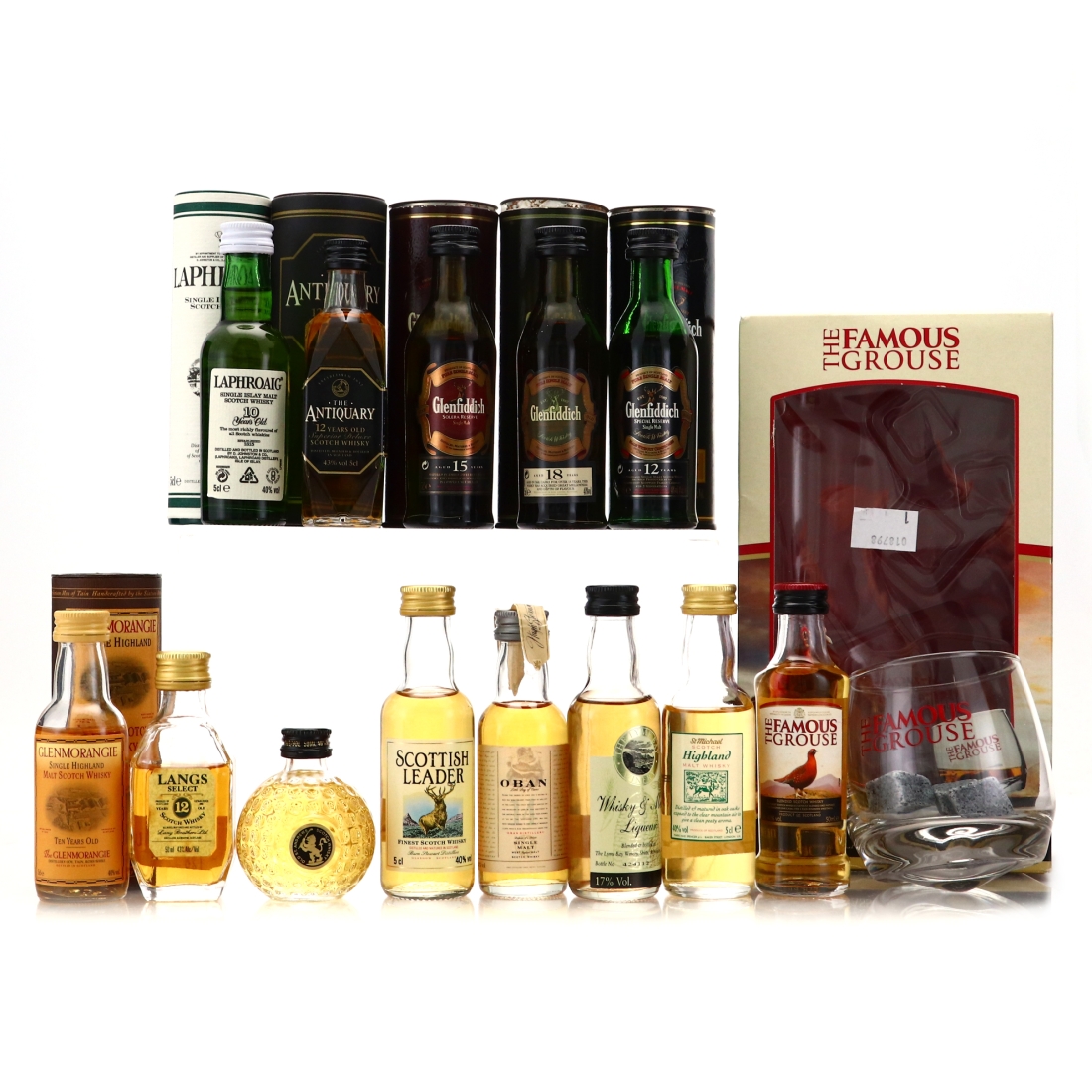 Scotch Whisky Miniature x 13
