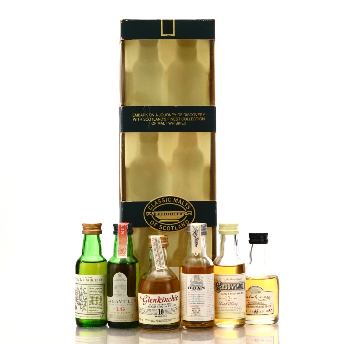 Classic Malts Miniatures x 6 1980s 