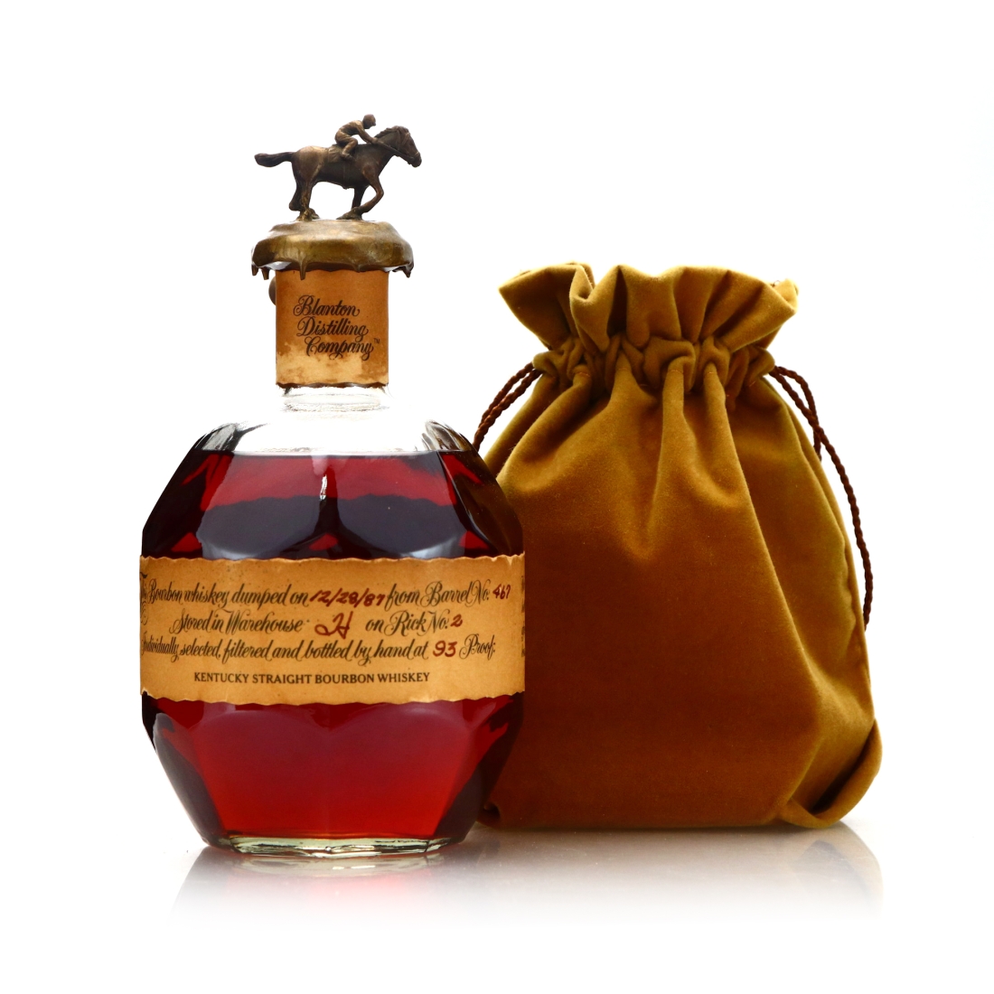 Blanton's Single Barrel Bourbon dumped 1987