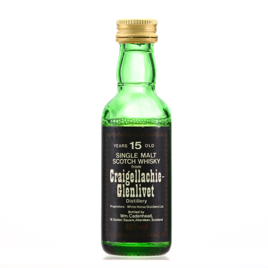 Craigellachie 15 Year Old Cadenhead's Miniature 1980s