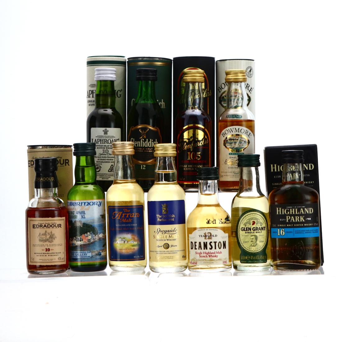 Single Malt Miniature x 11 / includes Highland Park 16 Year Old