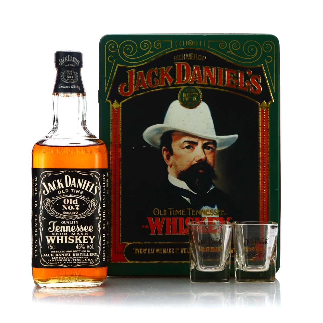 Jack Daniel's Old No.7 90 Proof 75cl 1990 Gift Pack