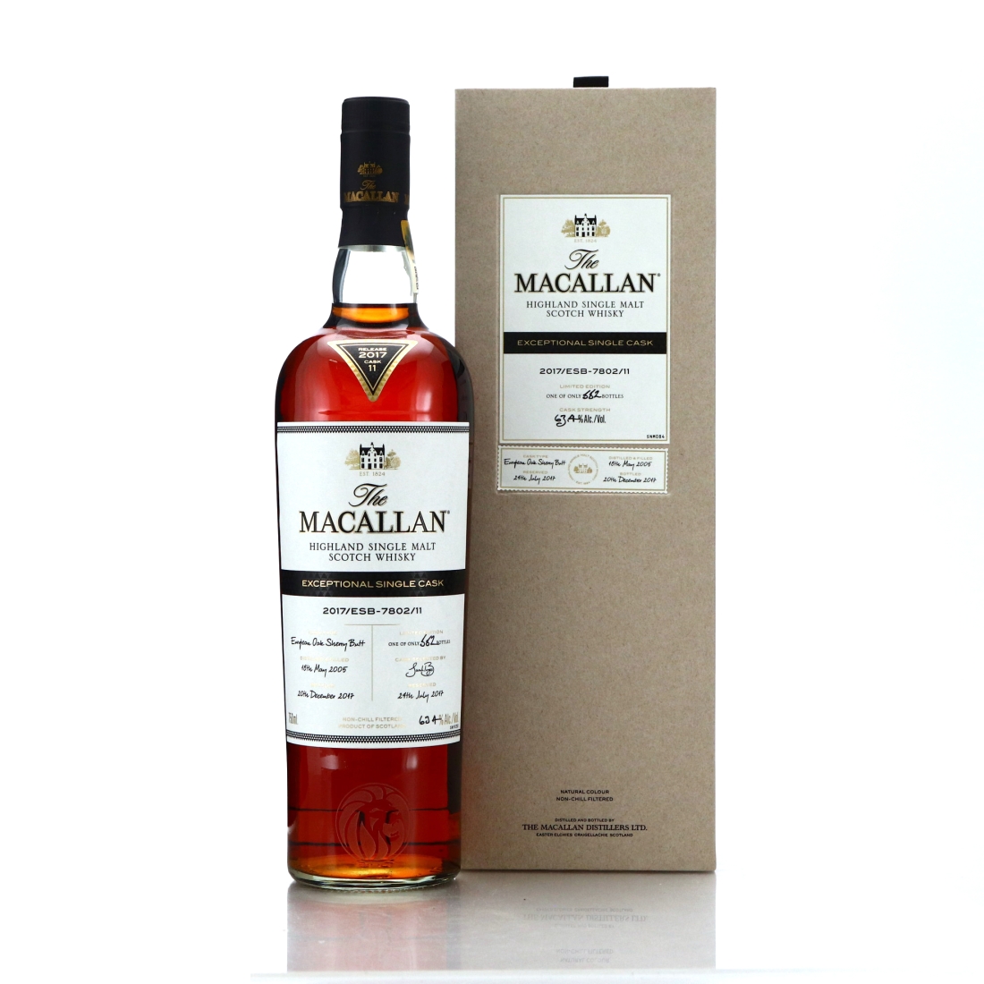 Macallan 2005 Exceptional Cask #7802-11 75cl / 2017 Release - US Import