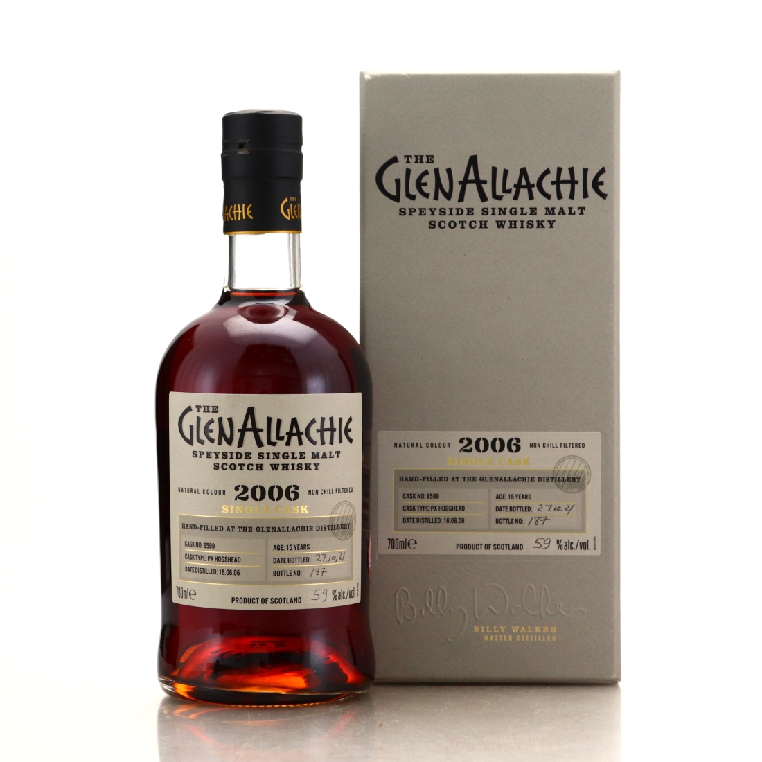 Glenallachie 2006 Hand Filled 15 Year Old Cask #6599 / PX