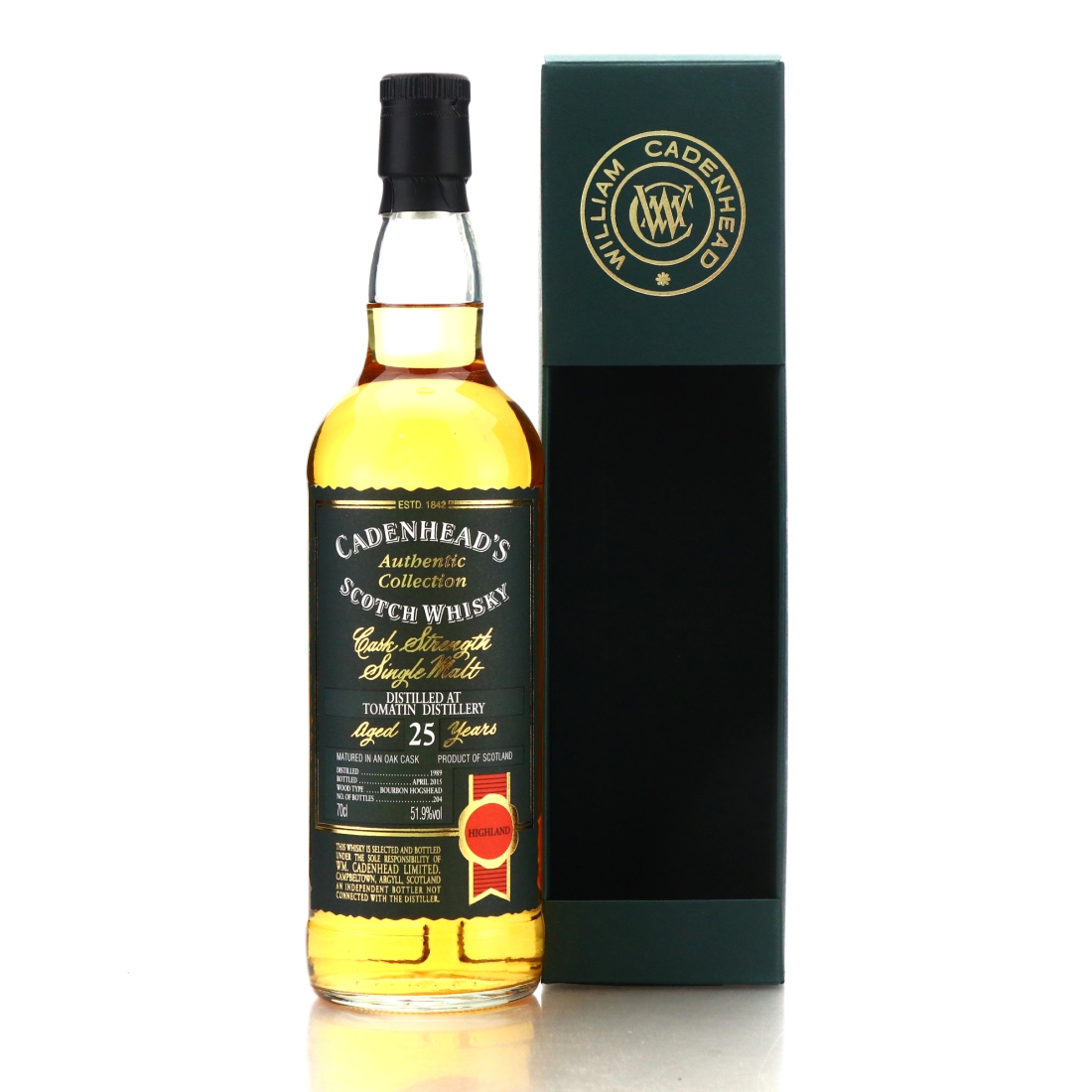 Tomatin 1989 Cadenhead's 25 Year Old