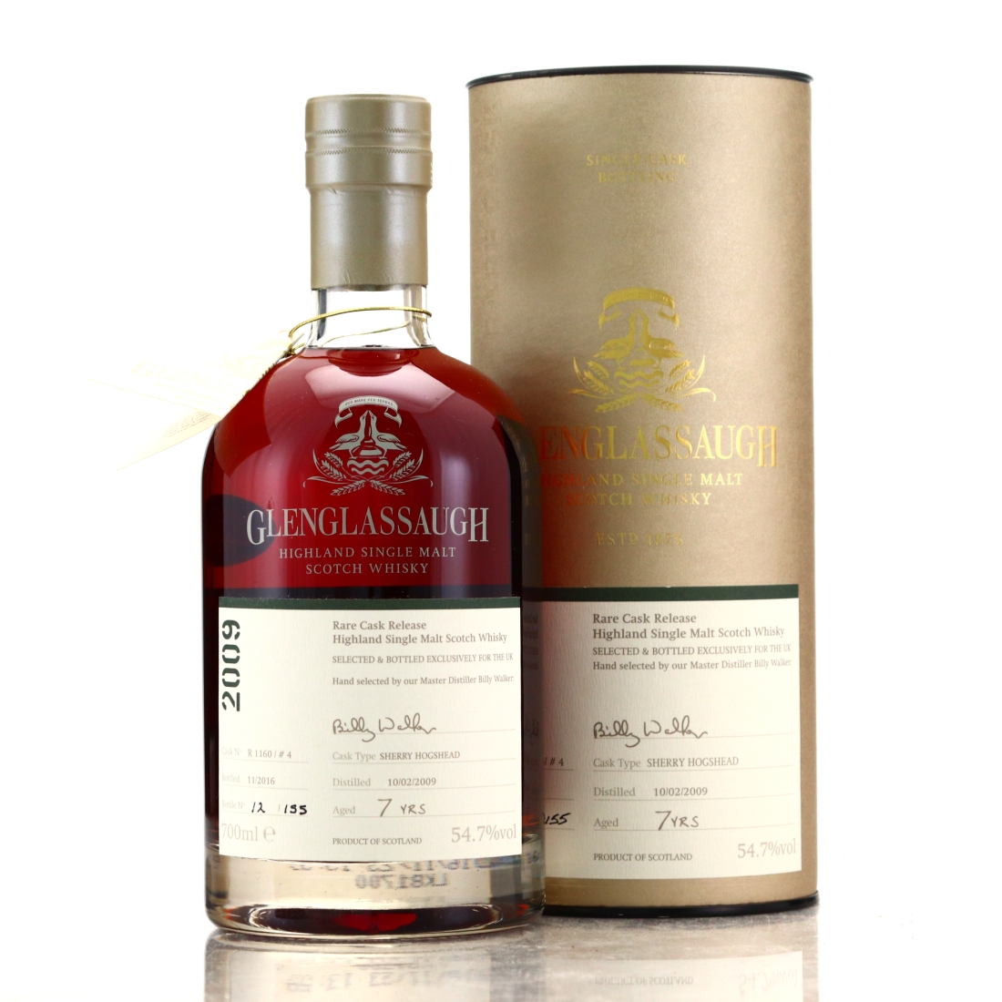 Glenglassaugh 2009 Single Sherry Cask 7 Year Old #1160 / UK
